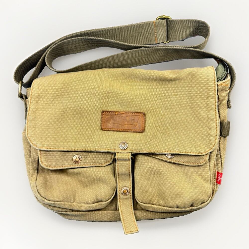 Augur Canvas Messenger Bag Crossbody Laptop Utility Satchel Vintage Style 1300